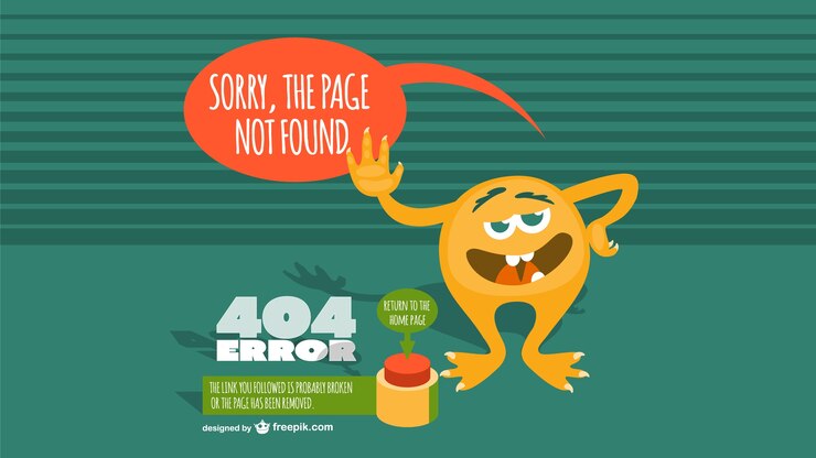 Vector gratuito diseño de vector de error 404