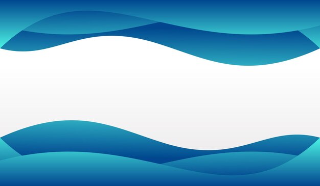 Diseño de vector de ilustración de fondo azul de onda