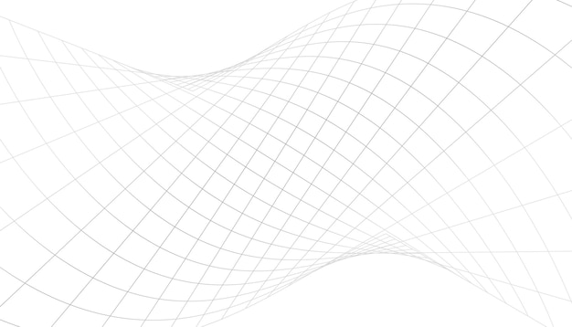 Diseño de vector de líneas de cuadrícula de arquitectura 3d abstracta