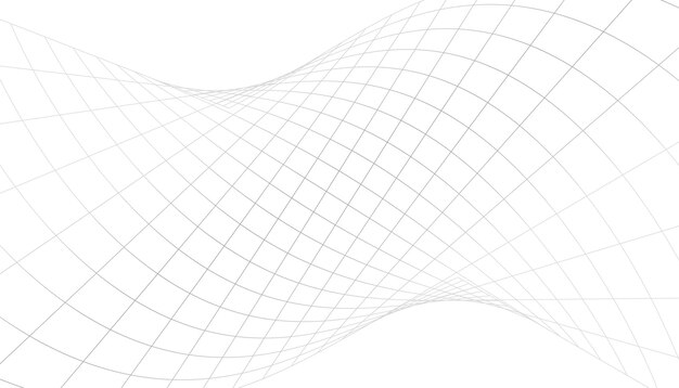 Diseño de vector de líneas de cuadrícula de arquitectura 3d abstracta
