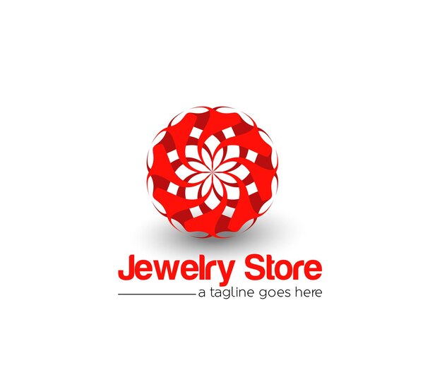 Diseño de vector de logotipo de tienda de joyería corporativa de identidad de marca