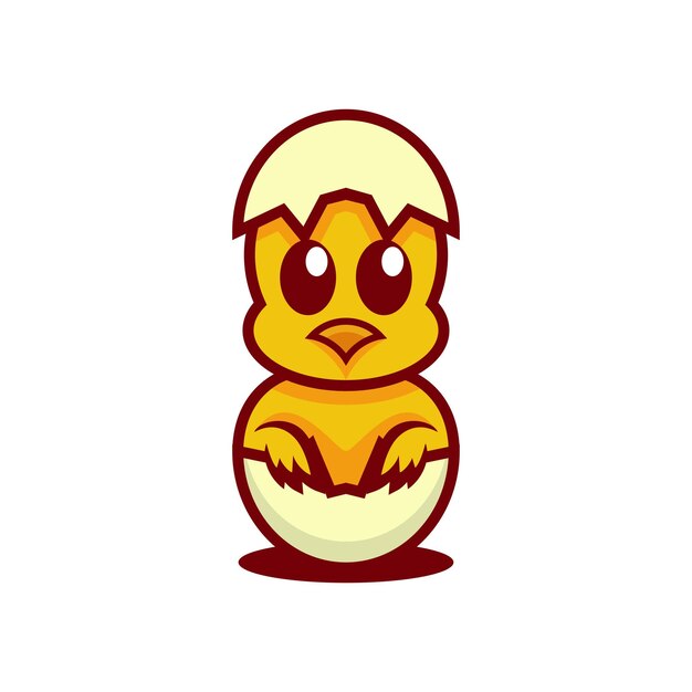 Diseño de vector de pollitos recién nacidos