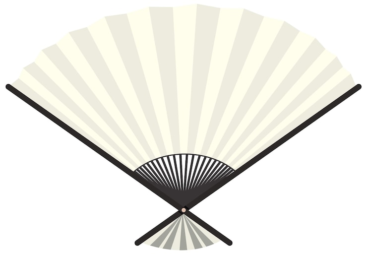 Vector gratuito diseño de vector de ventilador japonés plegable
