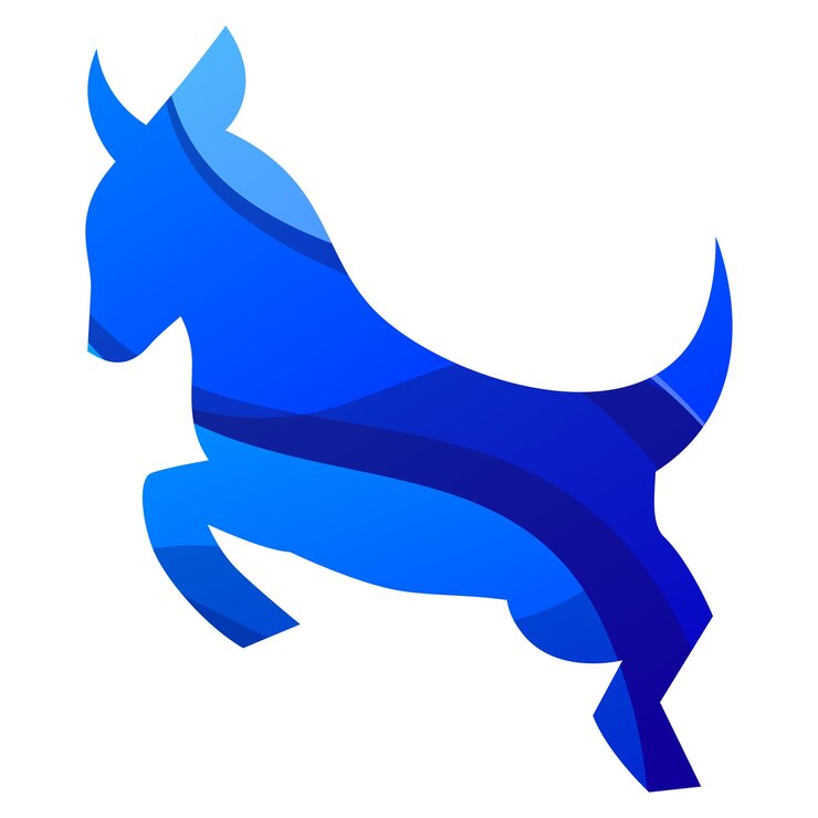 Vector gratuito diseño vectorial de estilo gradiente colorido de cabra