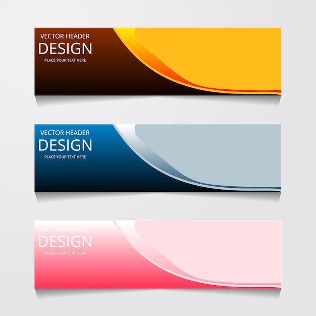 Diseño vectorial Fondo de banner Plantilla web moderna