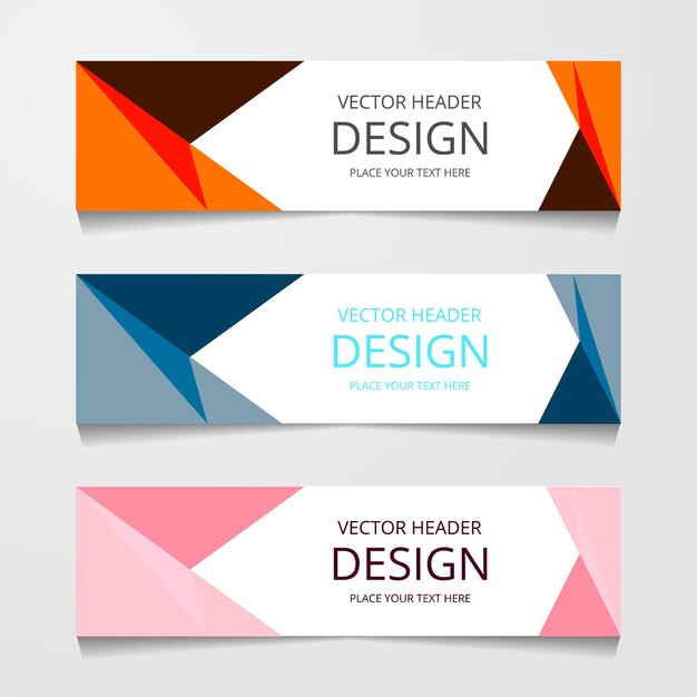Diseño vectorial Fondo de banner Plantilla web moderna