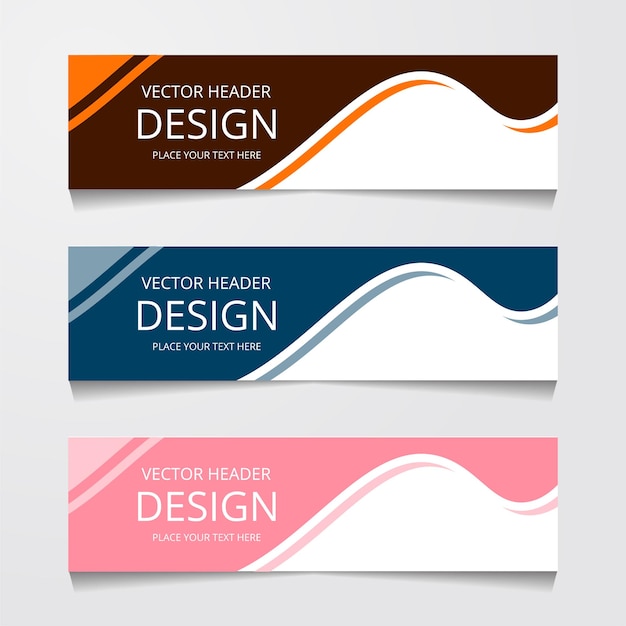 Diseño vectorial Fondo de banner Plantilla web moderna