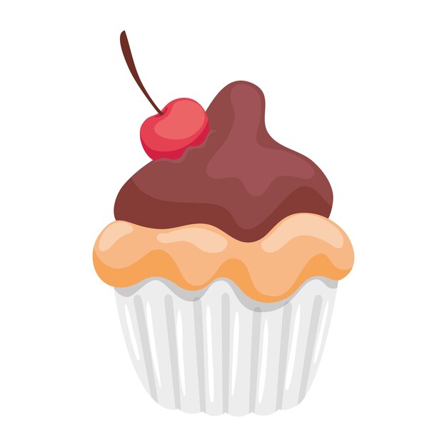 diseño vectorial de icono de pastel de dulce aislado