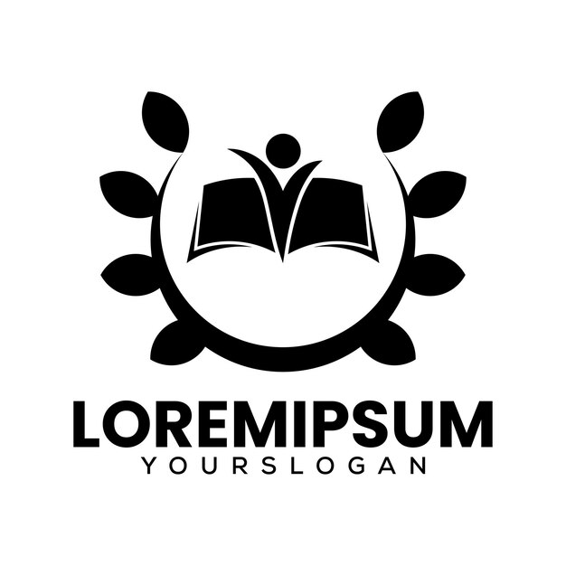 Diseño vectorial del logotipo de la educación