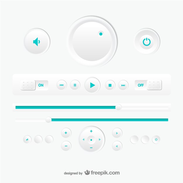 Diseño vectorial reproductor multimedia