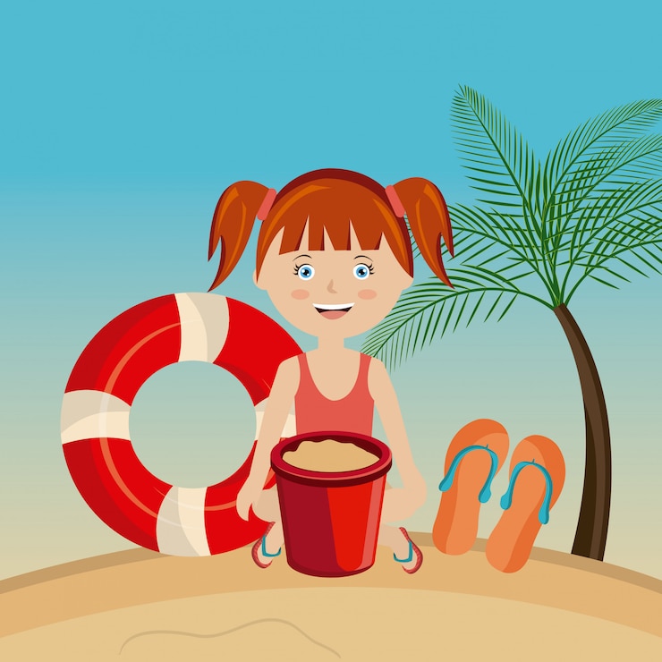 Vector gratuito diseño de verano.