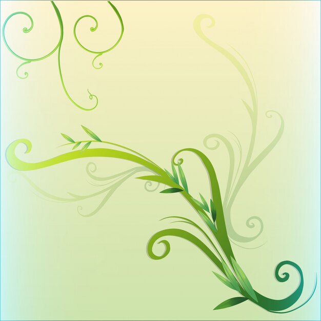 Diseño verde de la frontera de la hoja de la vid
