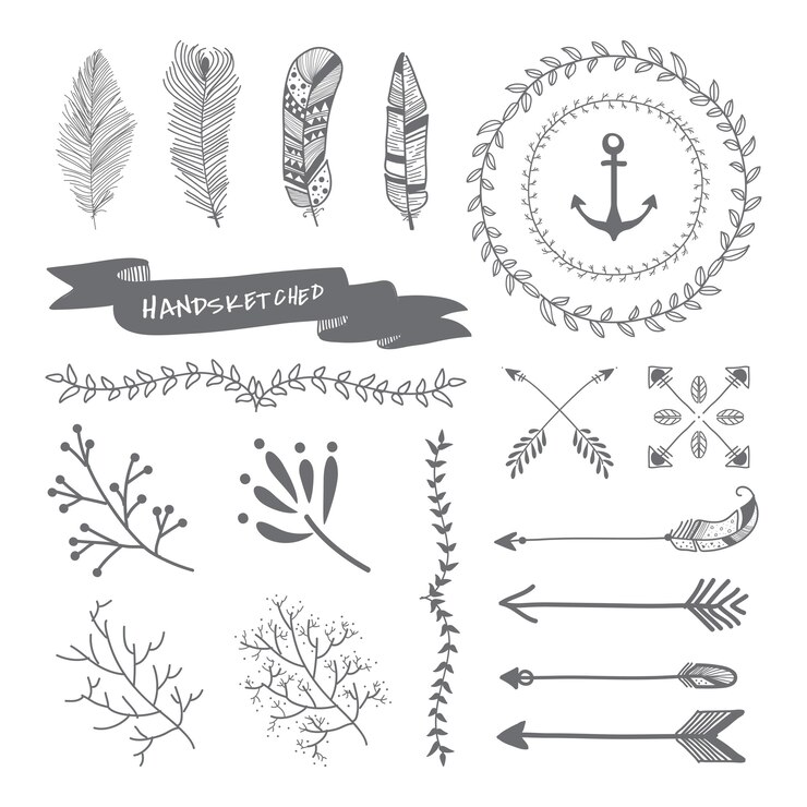 Vector gratuito diseño de viajes dibujados a mano