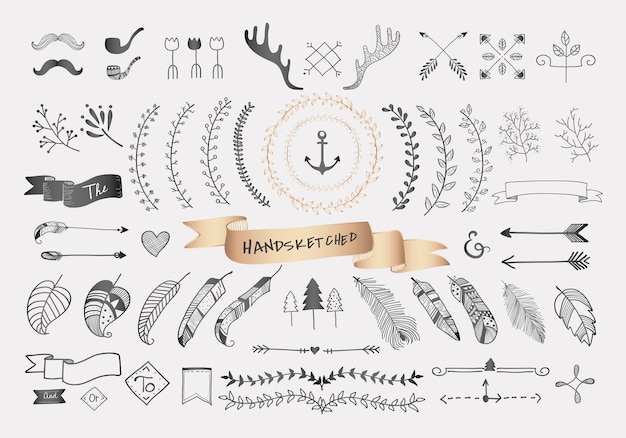 Diseño de viajes dibujados a mano