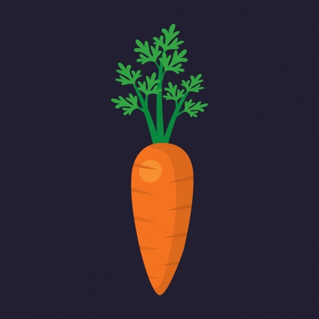 Diseño de zanahoria a color