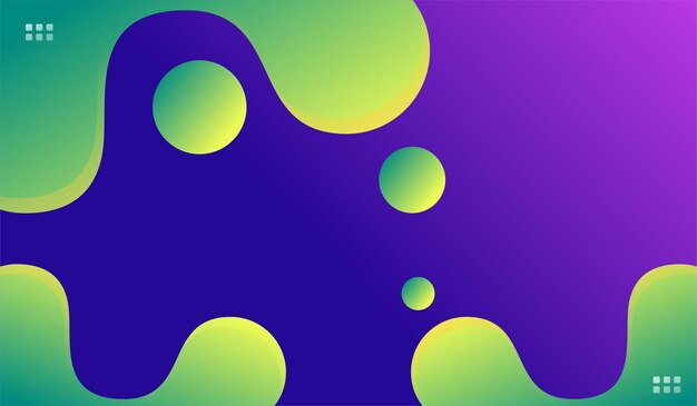 Diseños abstractos líquidos modernos de fondo de color verde degradado