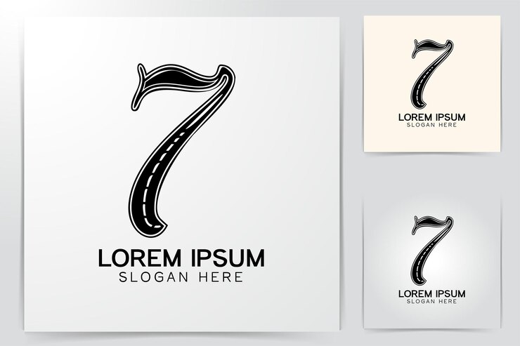 Vector gratuito diseños de logotipo de carretera inspiración aislado sobre fondo blanco.