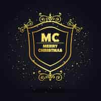 Vector gratuito diseños de logotipo royal christmas