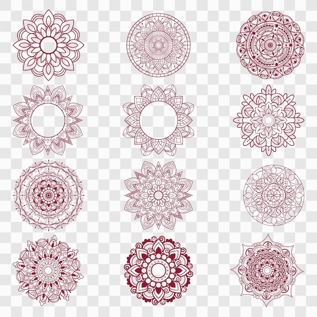 Diseños modernos de mandala