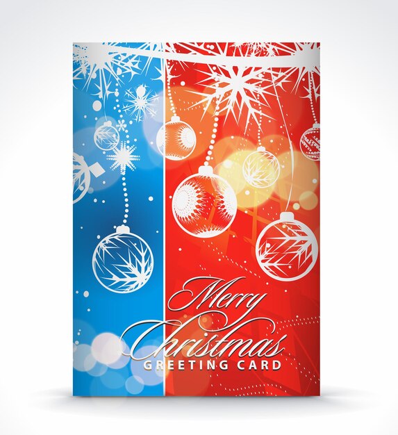 Diseños de plantilla de cubierta de piel de libro de carpeta de volante y póster de Navidad