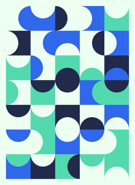 Diseños de volante de portada de póster geométrico abstracto Ilustración vectorial