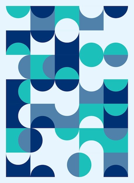 Vector gratuito diseños de volante de portada de póster geométrico abstracto ilustración vectorial