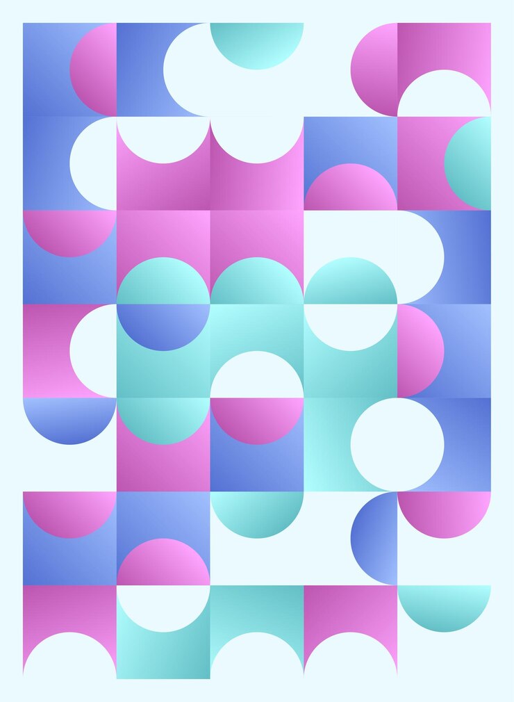 Vector gratuito diseños de volante de portada de póster geométrico abstracto ilustración vectorial