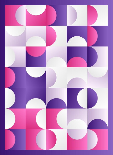 Diseños de volante de portada de póster geométrico abstracto Ilustración vectorial