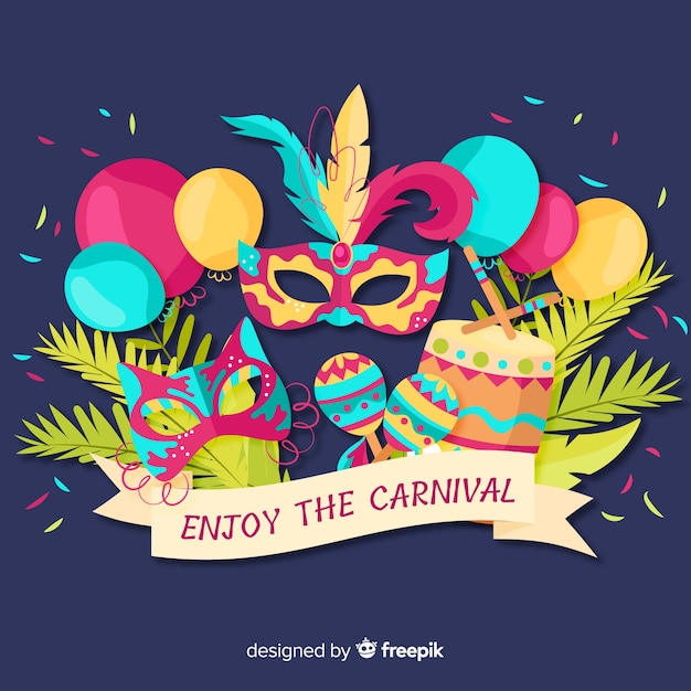 Vector gratuito disfruta del carnaval