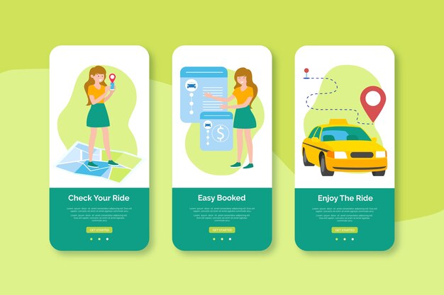 Disfrute de su diseño de interfaz móvil de viaje