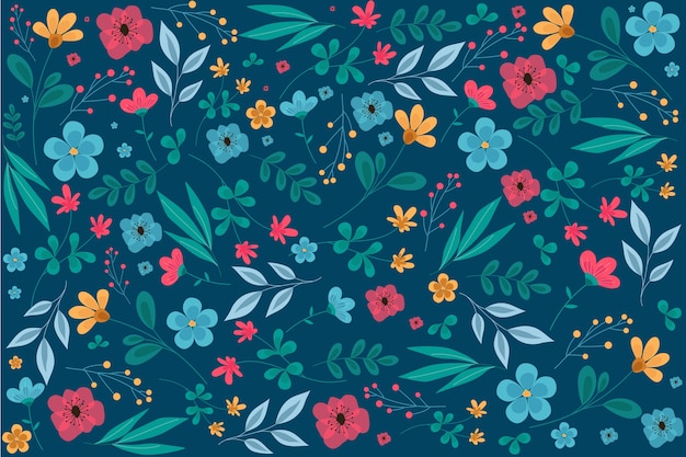 Ditsy fondo estampado floral