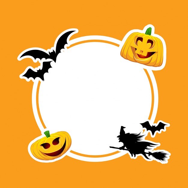 Divertido marco para halloween