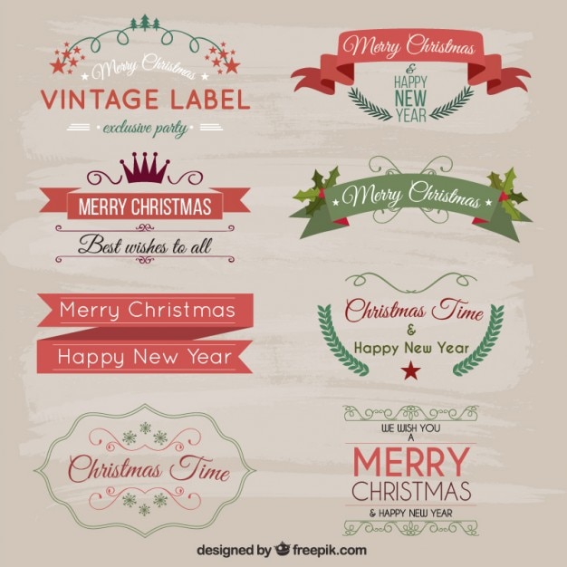 Divisas de la Navidad Retro