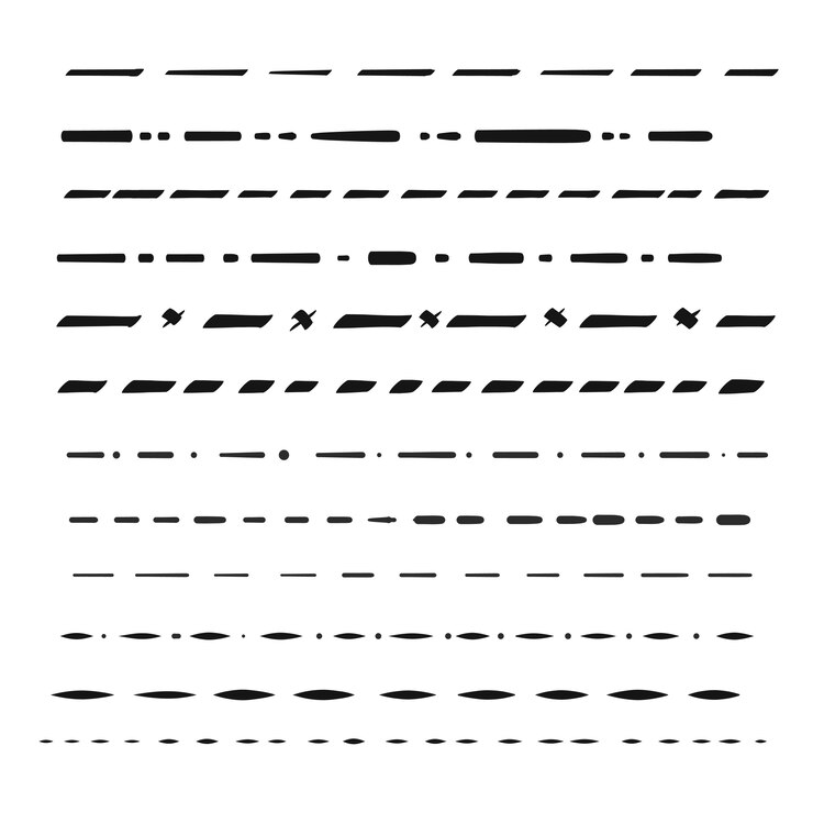 Vector gratuito divisores dibujados a mano