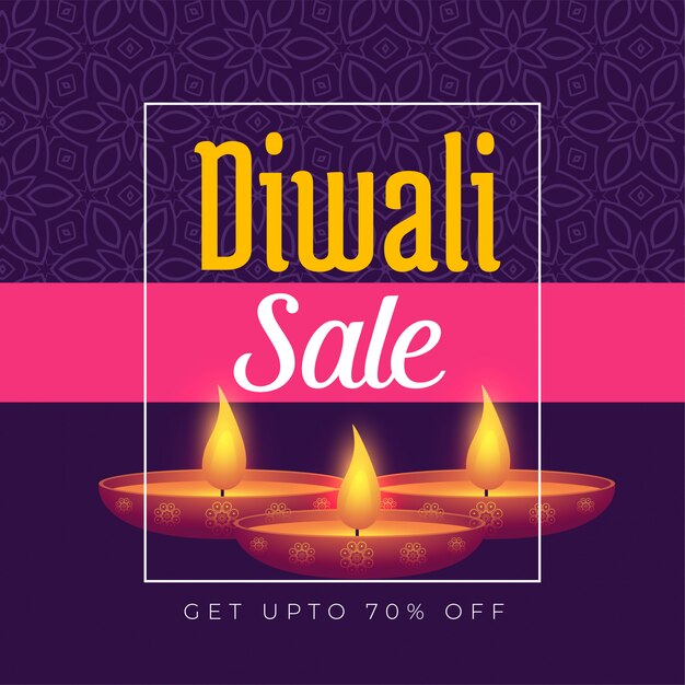 Diwali festival oferta diseño de plantilla de cartel