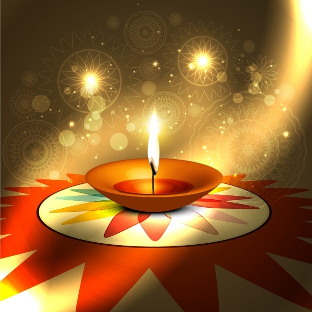 Diwali fondo de oro