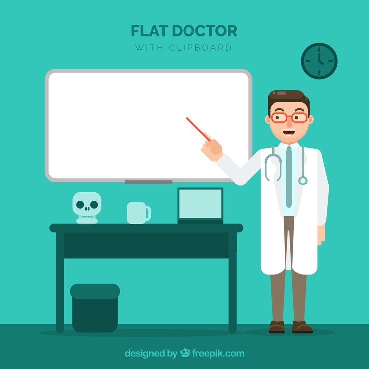 Vector gratuito doctor flat