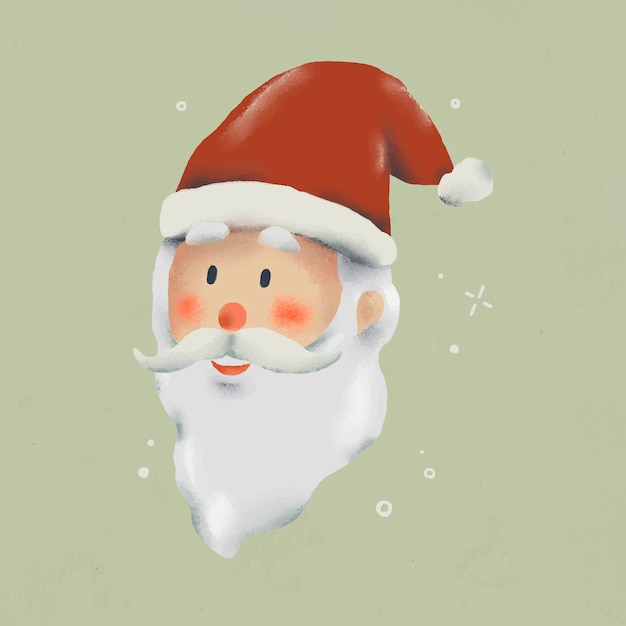 Doodle de Navidad, Santa Claus, lindo vector ilustración