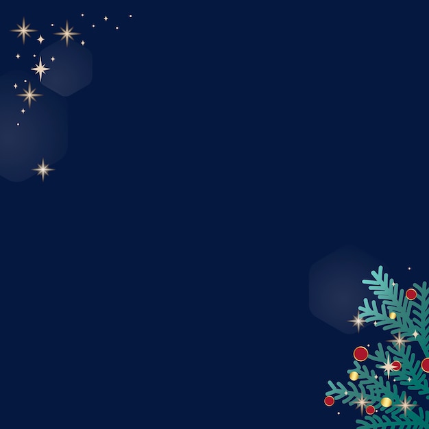 Doodle de Navidad sobre fondo azul