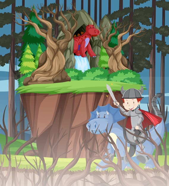 Dragón en el bosque