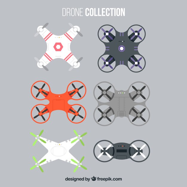 Drones modernos con estilo profesional