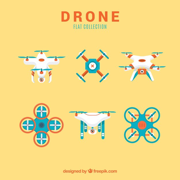 Drones planos con estilo adorable