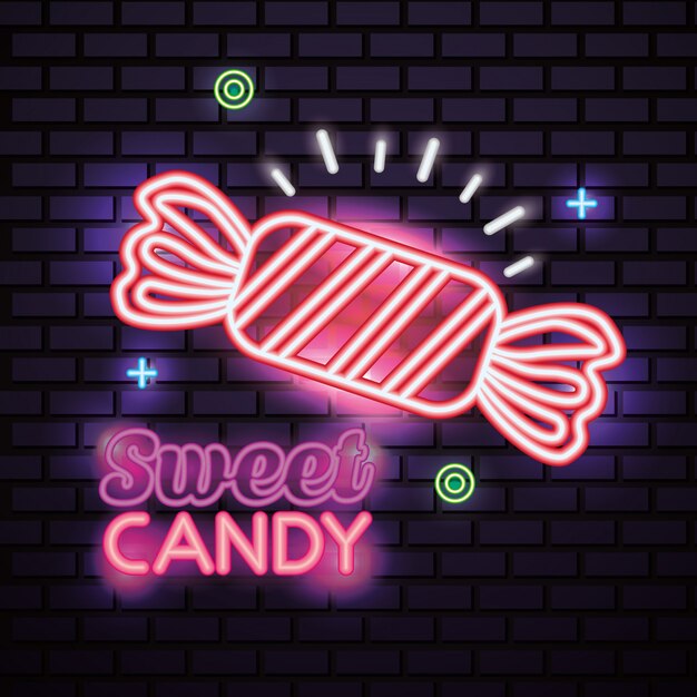 Dulces dulces de neón