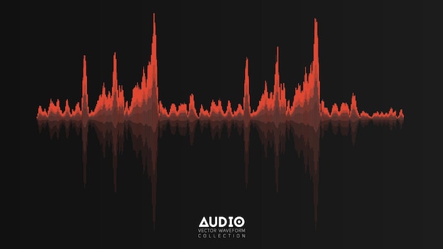 eco de onda de audio