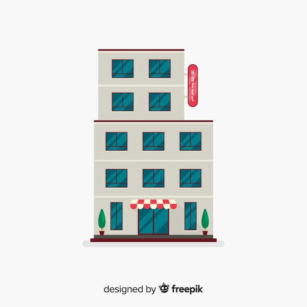 Edificio de hotel flat