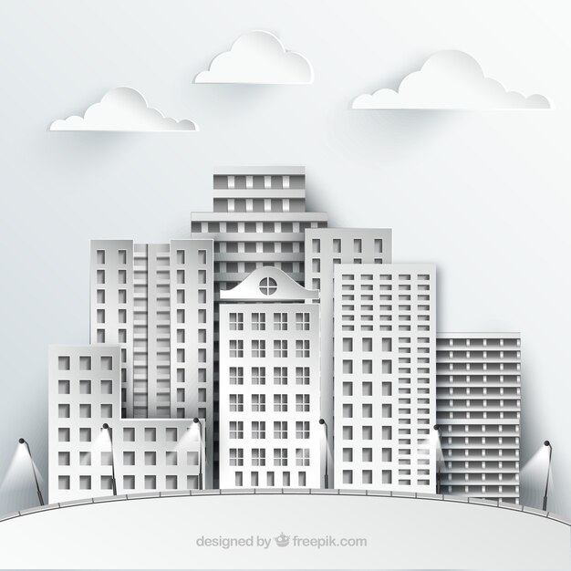 Edificios blancos