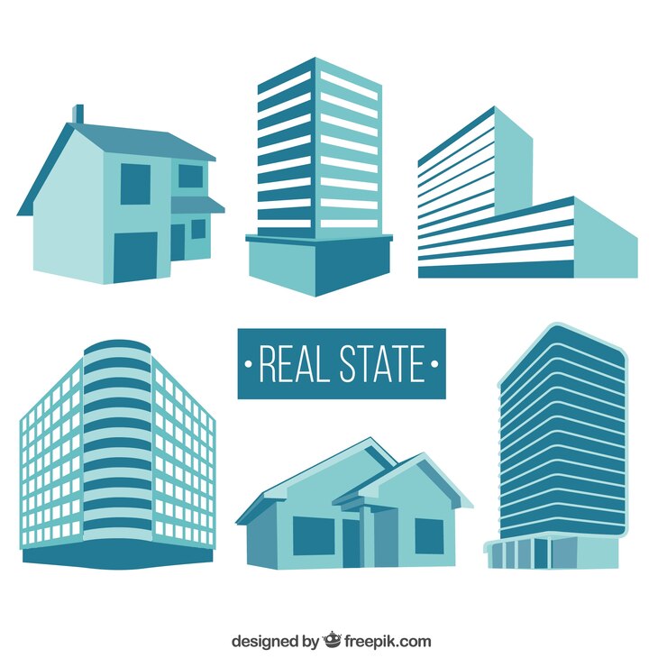 Vector gratuito edificios estatales reales