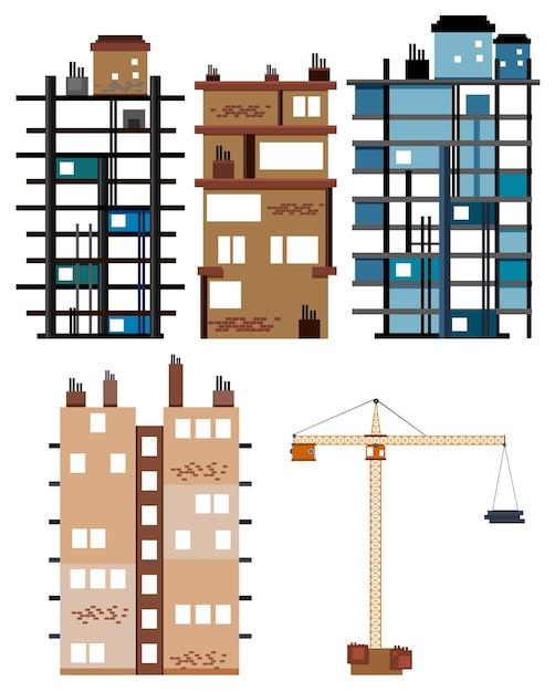 Edificios y herramientas de construcción