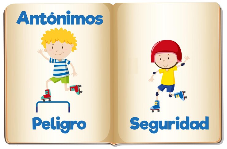 Vector gratuito educación en español peligro y seguridad