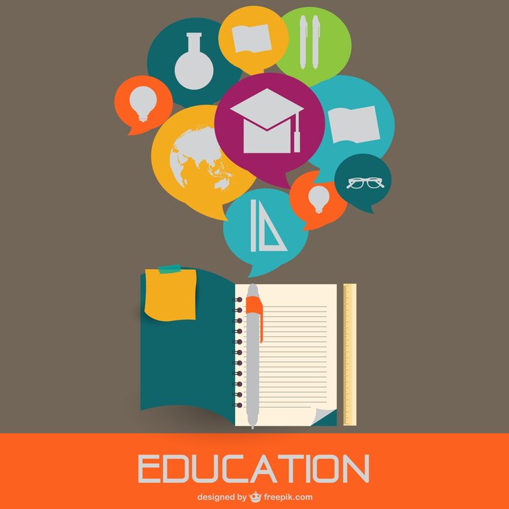 Vector gratuito educación estilo plano ilustración